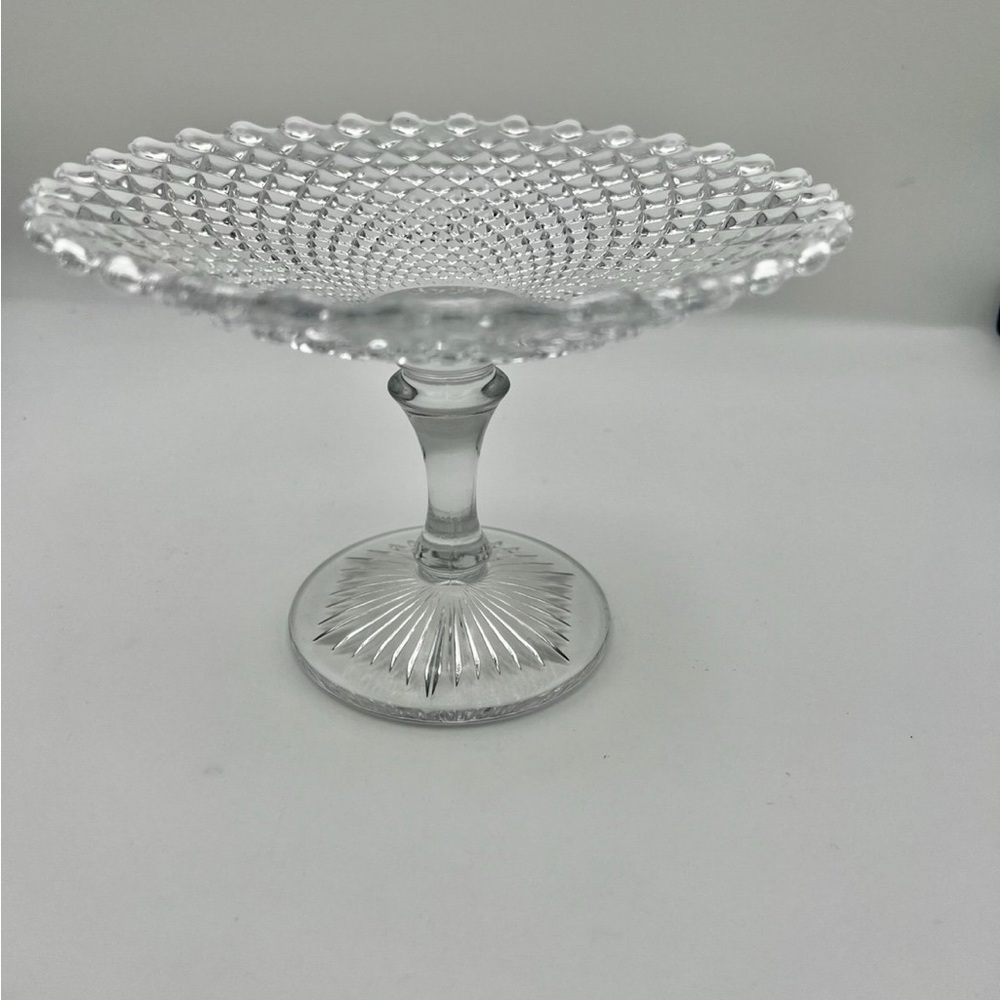 Vintage Hobnail dish english 80’s open honey dish 
by WESTMORELAND